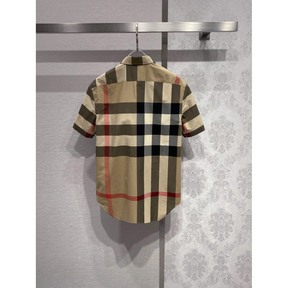 Camisa Burberry de algodão Check cor Bege Clássico