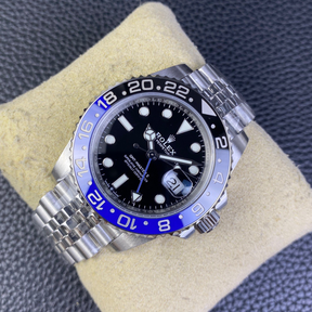 Rolex GMT Master II Prata/Preto e Azul