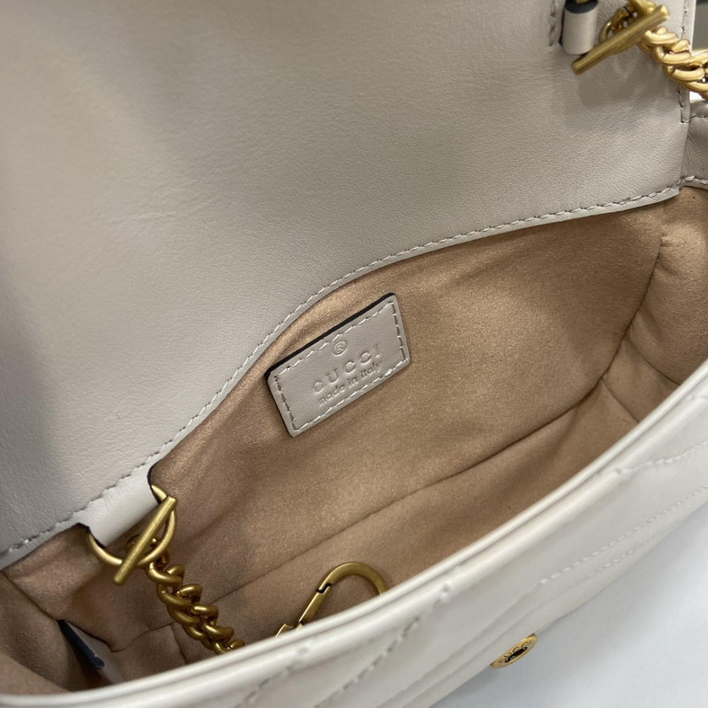 Bolsa Gucci GG Marmont Super Mini/Média/Grande Off White
