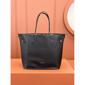 Bolsa Louis Vuitton Neverfull Inside Out MM LV (Preta/Marrom) 31x28x14CM