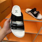 Chinelo Lv Trainer Preto/Branco