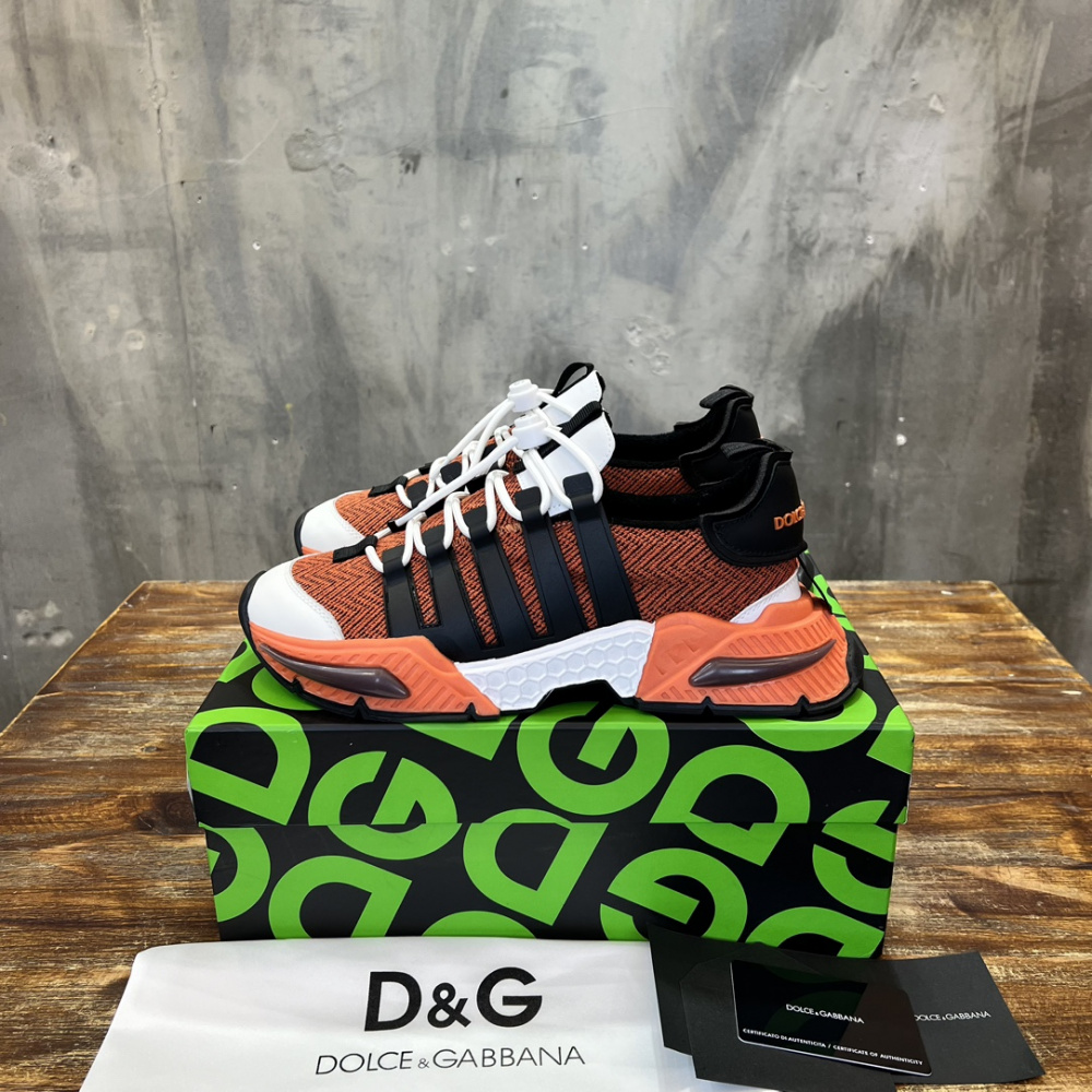 TÊNIS DOLCE & GABBANA AIRMASTER ORANGE/BLACK
