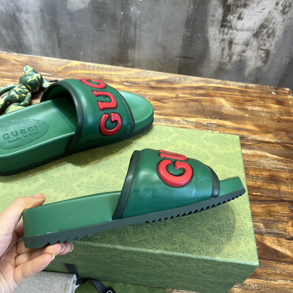 Gucci Slide Verde/Vermelho