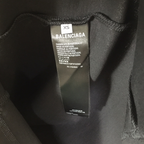 Camiseta de Algodão Balenciaga Oversize "Tape" Preta