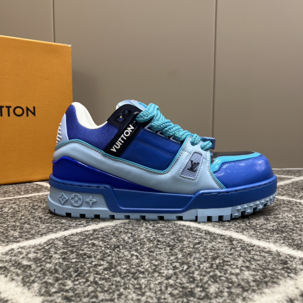 Tênis Louis Vuitton Trainer Maxi Azul