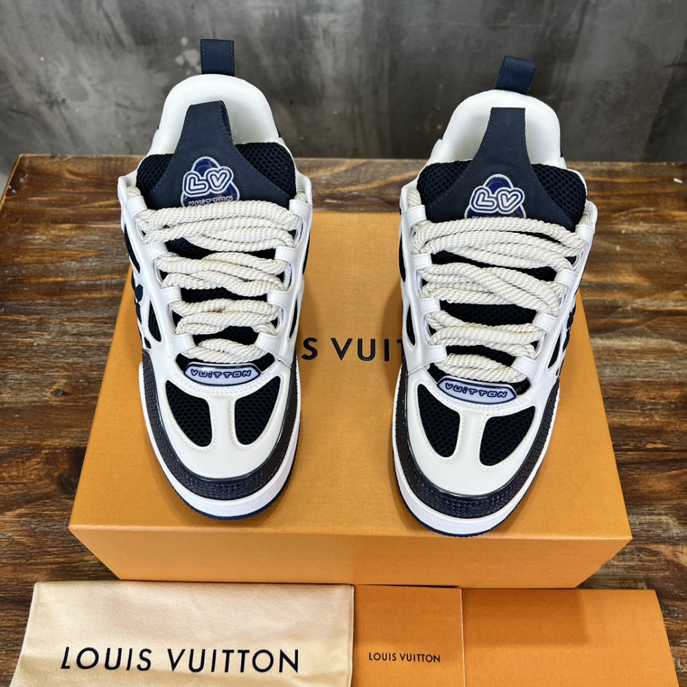 Tênis Louis Vuitton LV Skate Azul/Branco
