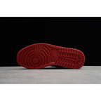 AIR JORDAN 1 LOW BLACK TOE WHITE/BLACK-GYM RED