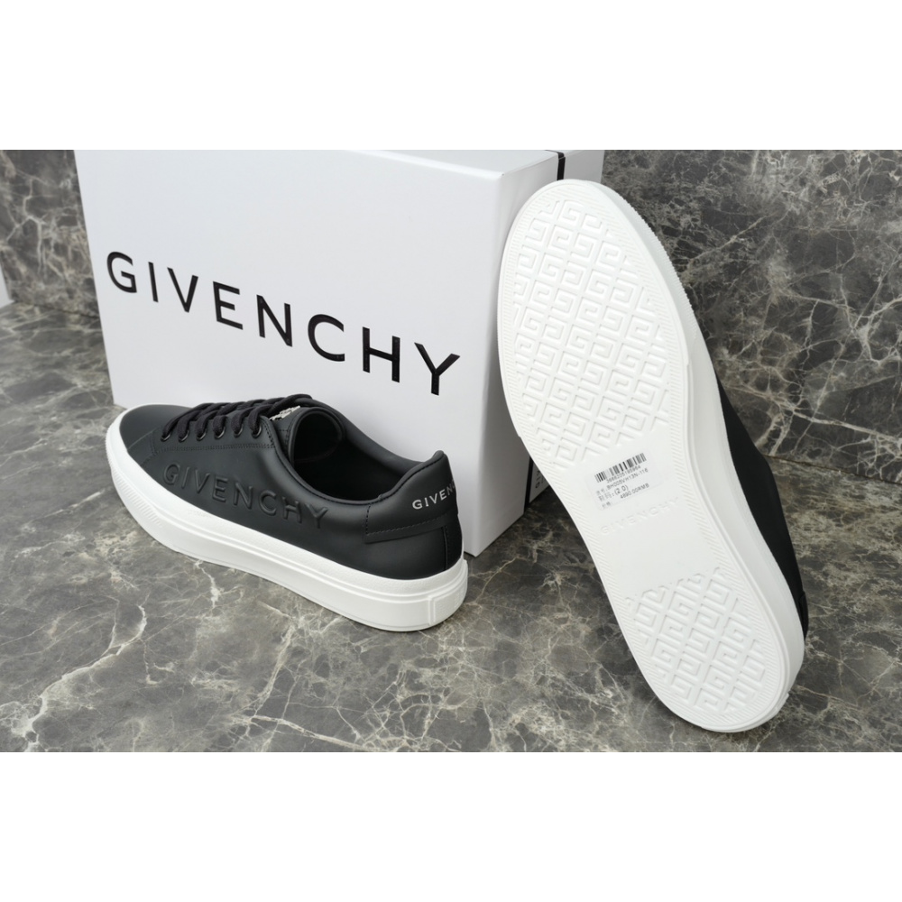 Tênis Givenchy Black/White City Embossed Court