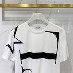 Camisa Valentino em algodão VLTN Logo Vertical com estrela Branca