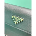 Bolsa Prada Mini em Couro Saffiano  20.5x10.5x4cm  (Preto e outras cores)