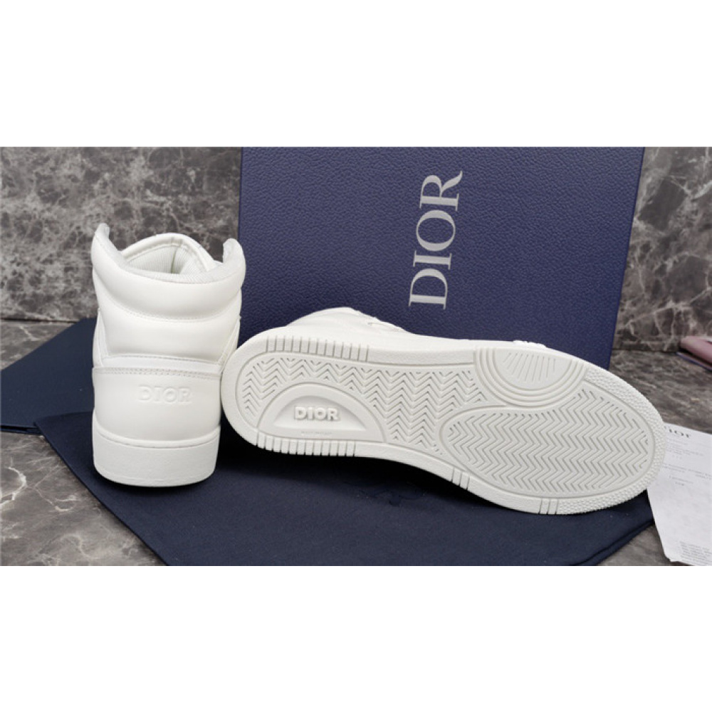 DIOR B27 HIGH WHITE CALFSKIN