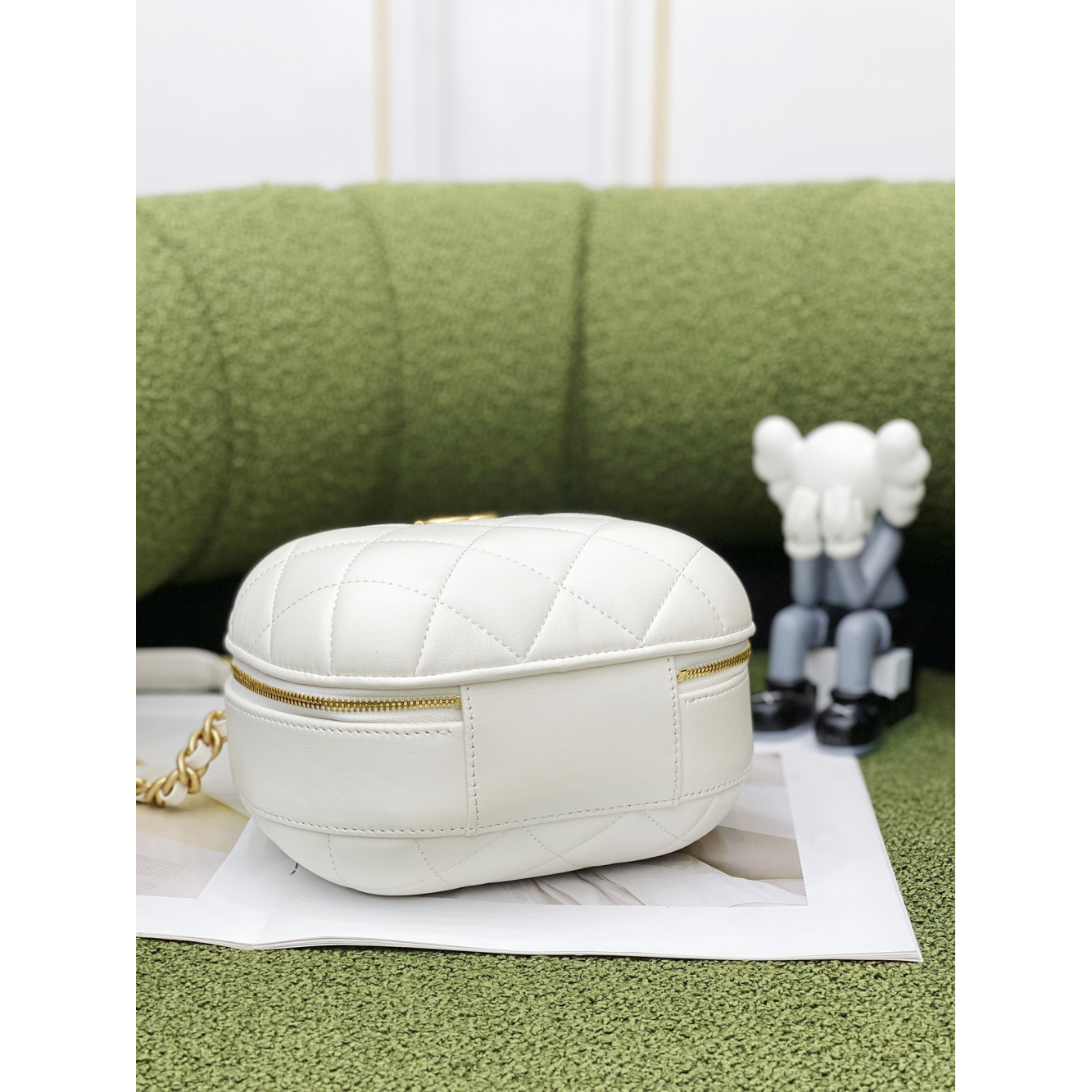 Bolsa Chanel Branca 13.5x16.5x10.5CM