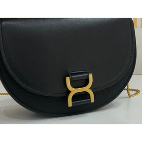 Bolsa Chloé Tote Marcie Chain Flap 22.5x15.5x7cm (Preta e outras cores)