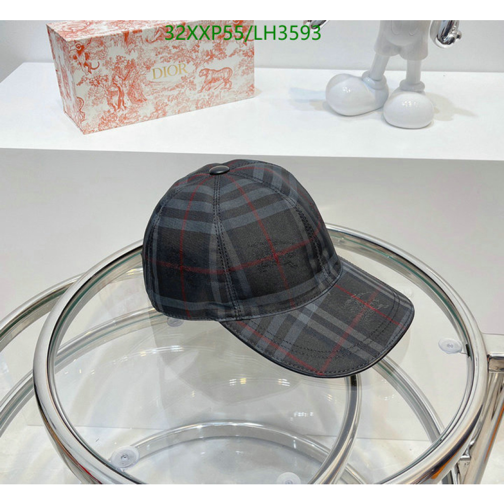 Boné Burberry Xadrez Azul