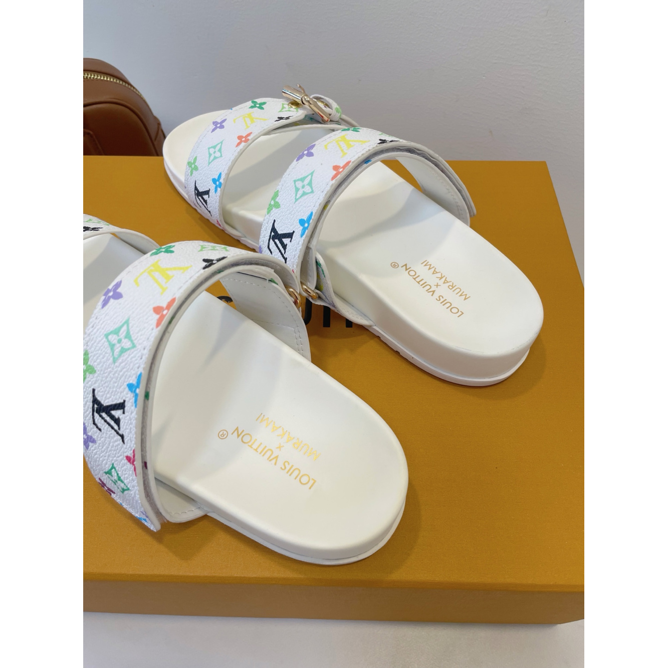 Sandália Louis Vuitton TM Mule Bom dia Branco