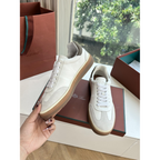 Loro Piana Tênis Walk Branco Camurça