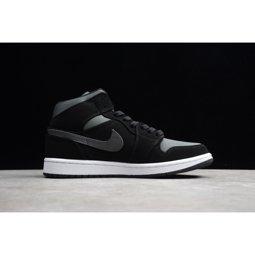 AIR JORDAN 1 MID NYLON BLACK/ANTHRACITE