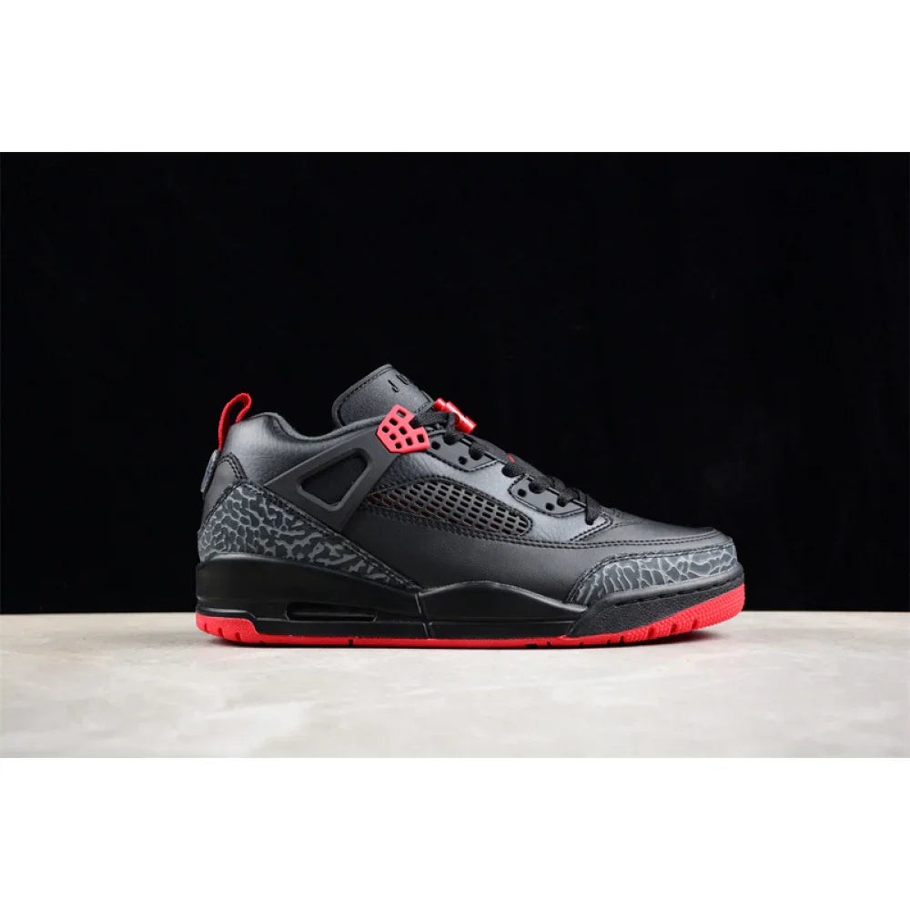 AIR JORDAN SPIZIKE LOW CNY YEAR OF THE DRAGON BLACK/GYM RED/COOL GREY/SAIL