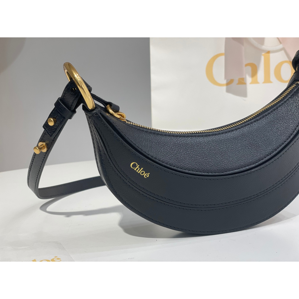Bolsa Chloé Transversal Banana 22x10cm (Preta e outras cores)