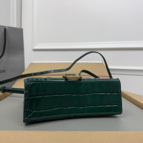 Bolsa Balenciaga Hourglass Mini em Couro Croco 19x8x21cm (6 cores)