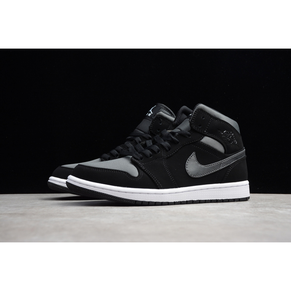AIR JORDAN 1 MID NYLON BLACK/ANTHRACITE