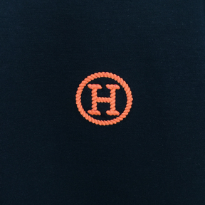 Camiseta Hermès com bordado H Preta