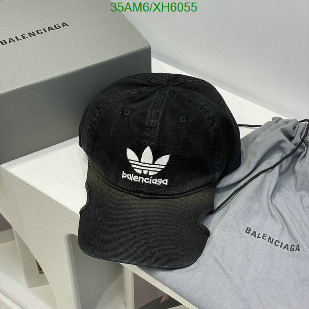 Boné Balenciaga x Adidas Preto