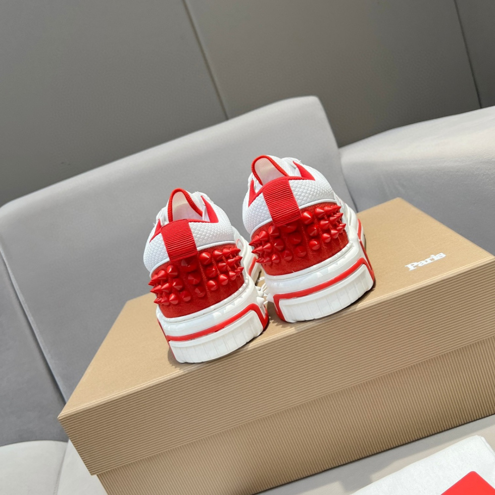 C. Louboutin Tênis Cano Médio Branco
