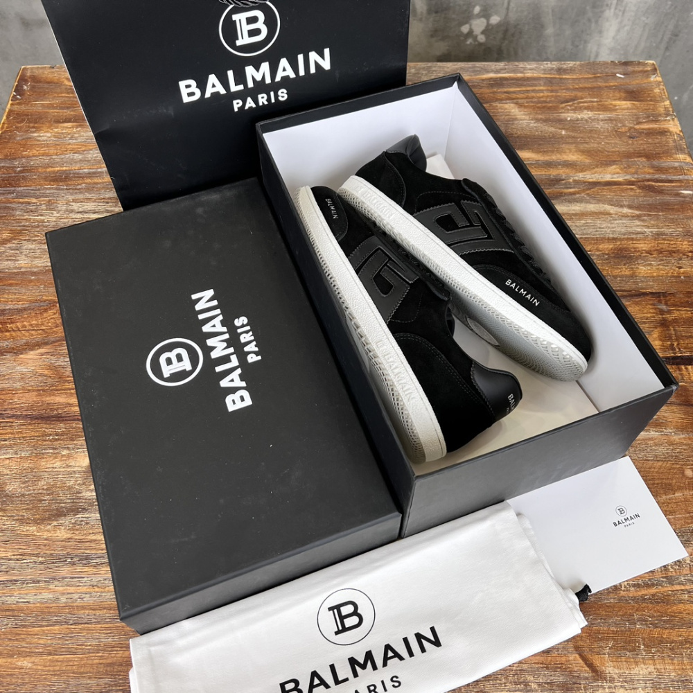 Balmain Tênis Swan Preto