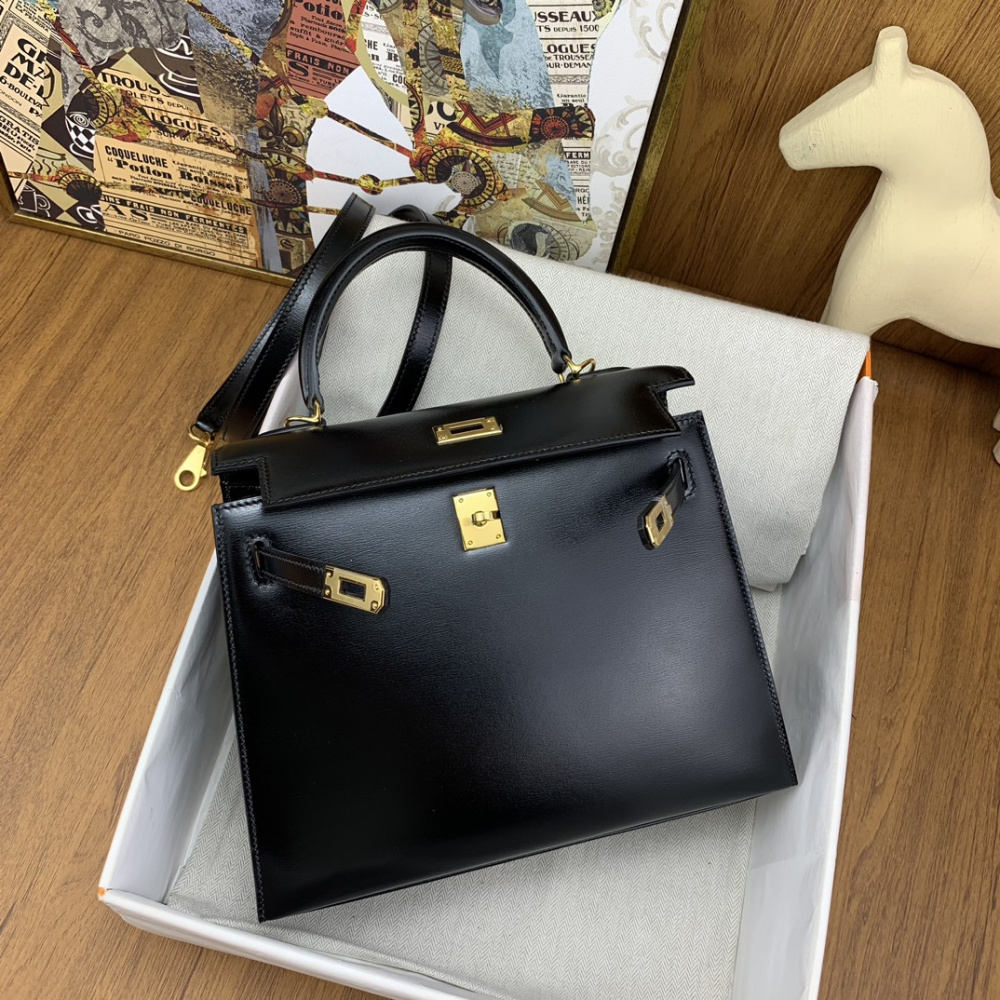 Bolsa Hermès Mini Kelly Ferragem Dourada 25x19x9cm (4 cores)