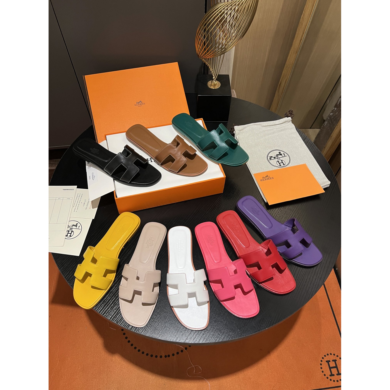 Sandália Hermès Oran Black