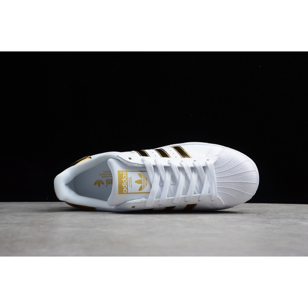 ADIDAS SUPERSTAR SHOES WHITE/METALLIC GOLD