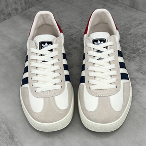 Tênis Gucci x Adidas Gazelle Branco/Preto/Vermelho