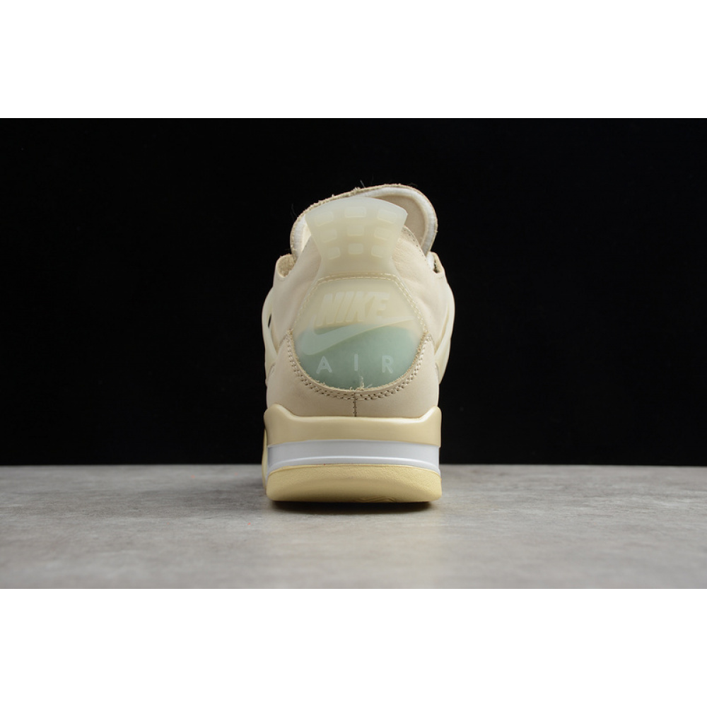 OW X AIR JORDAN 4 SP SAIL/MUSLIN-WHITE-BLACK