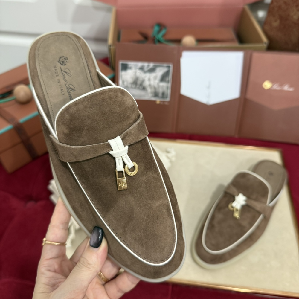 Summer Charms Walk Babouche Loro Piana Loafer Marrom
