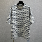 Camisa Valentino de algodão com Estampa Iconographe Toile Bege