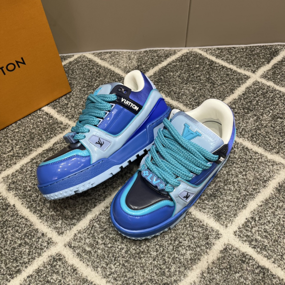 Tênis Louis Vuitton Trainer Maxi Azul