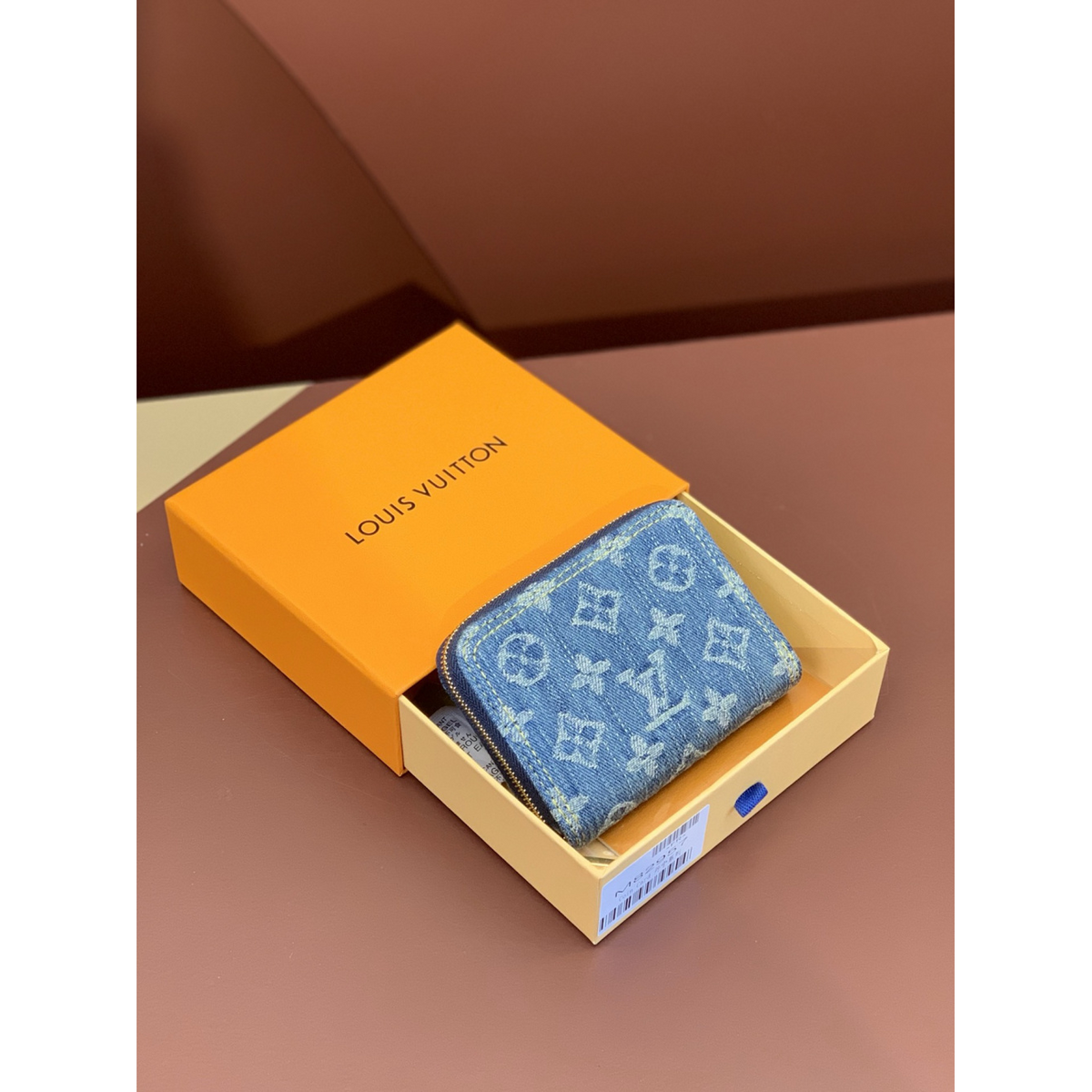 Carteira Louis Vuitton Lou Wallet Denim Blue 11x8.5x2CM