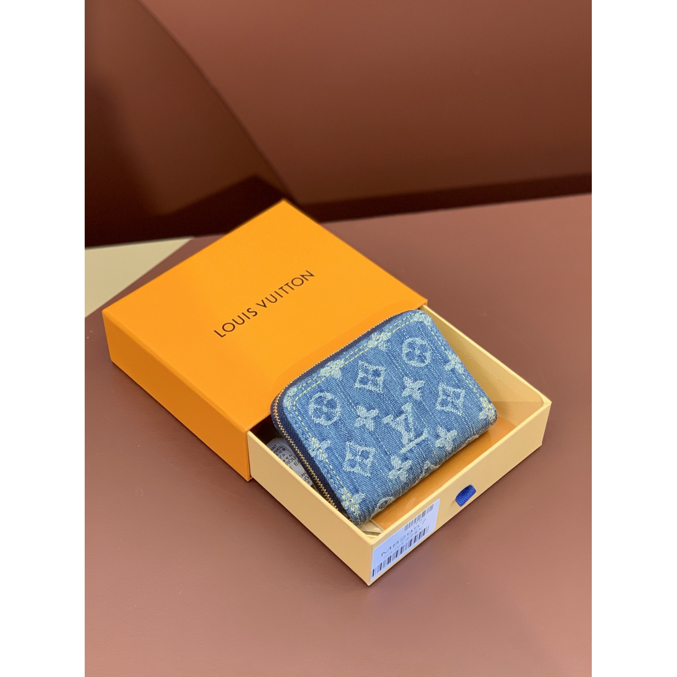 Carteira Louis Vuitton Lou Wallet Denim Blue 11x8.5x2CM