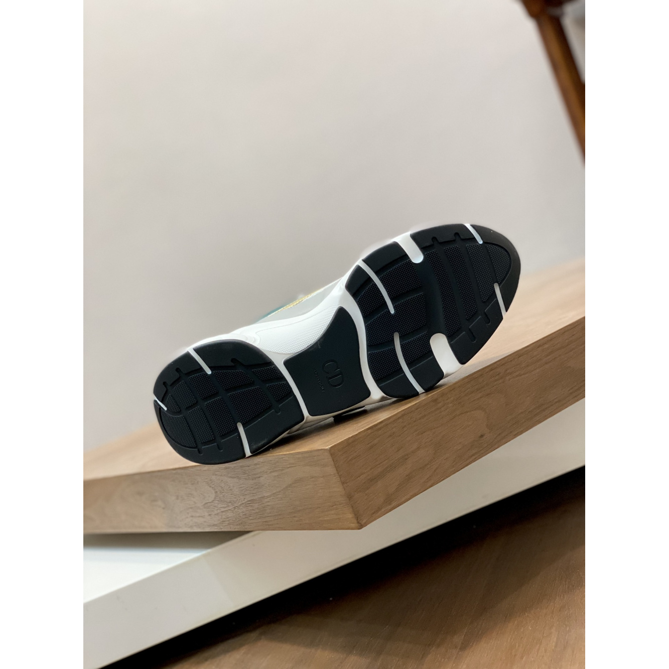 Dior Tênis B22 Branco c/ verde