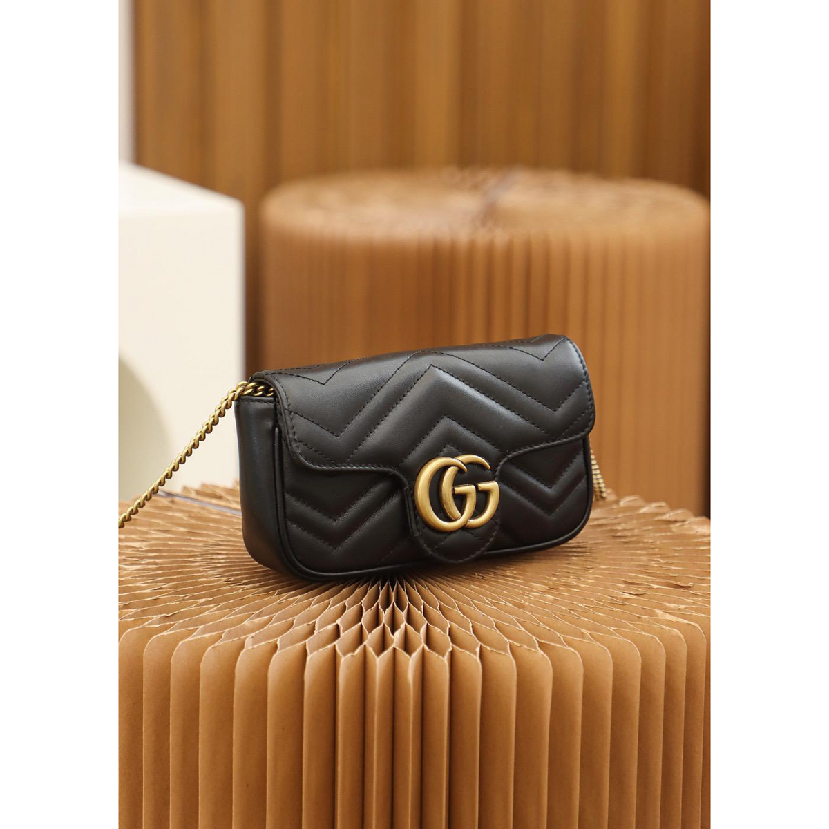 Bolsa Gucci GG Marmont Super Mini/Média/Grande Preta