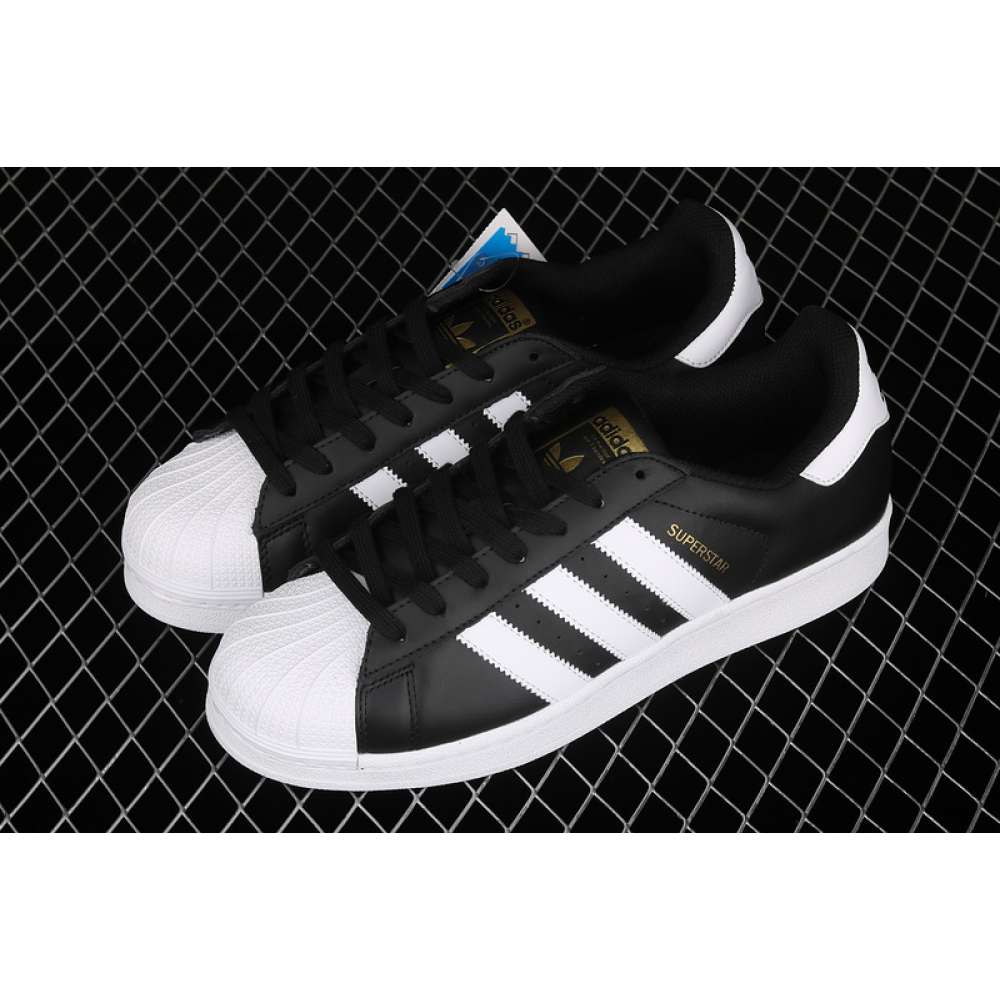 ADIDAS SUPERSTAR SHOES CORE BLACK/CLOUD WHITE