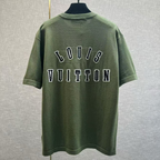 Camiseta de Algodão Louis Vuitton Imagem de um Golden Retriever Preto e Branco em intársia