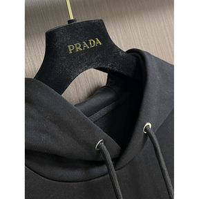 Moletom Prada com Logotipo Triângulo Preta