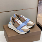 Burberry Tênis Cano Baixo c/ Azul