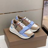 Burberry Tênis Cano Baixo c/ Azul