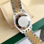 Rolex Datejust Prata/Dourado/Branco