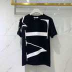 Camisa Valentino em algodão VLTN Logo Vertical com estrela Preta