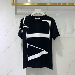 Camisa Valentino em algodão VLTN Logo Vertical com estrela Preta