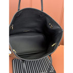 Bolsa Louis Vuitton Neverfull Inside Out MM LV (Preta/Marrom) 31x28x14CM